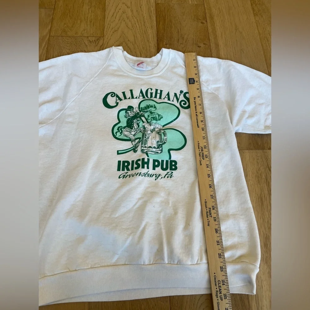 90’s vintage irish pub cut off sweatshirt - Picture 2 of 7